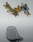 1969 Jere Enameled Butterflies Wall Art