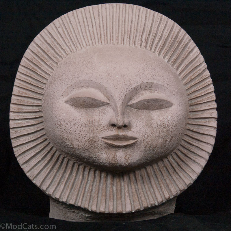 Paul Bellardo 1968 Sunburst Face Sculpture
