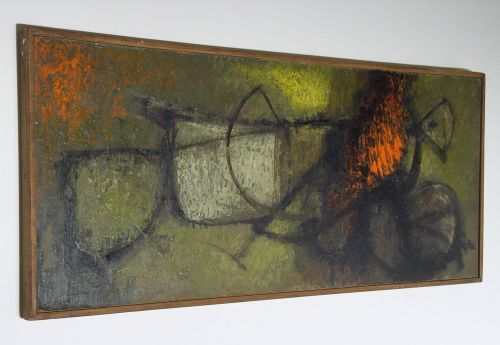 1968 Rogers Abstract Oil on Board