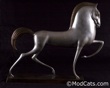 Elegant Bronze Etruscan Horse Sculpture 