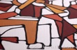 Original Abstract Cubist Band painting on canvas