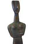 Modern Woman sculpture - Bronze