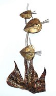 Welded Metal Wall Art Fish Sculpture