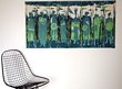 1964 framed Tibor Reich textile art panel #3