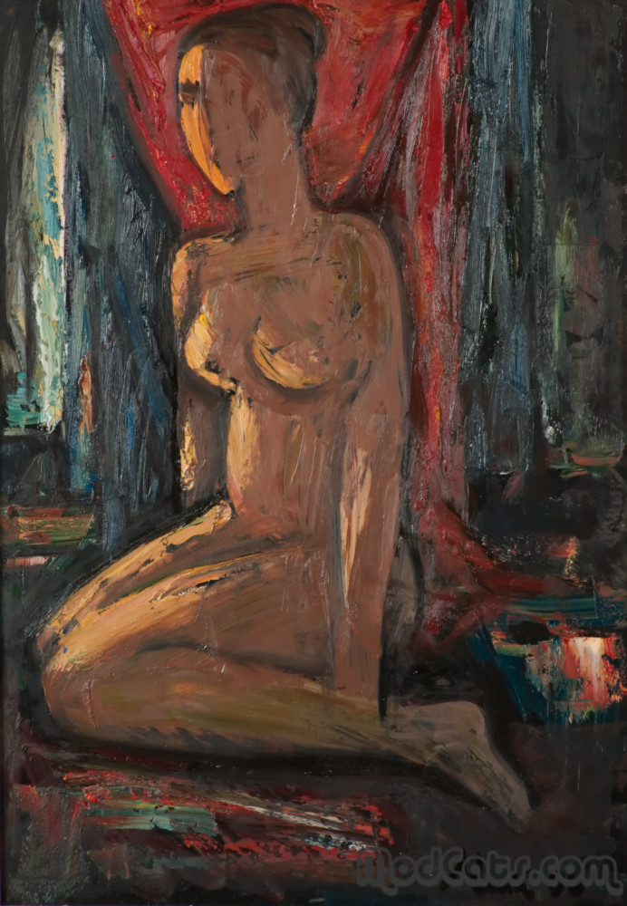 Red Nude - by Yuri Victorov