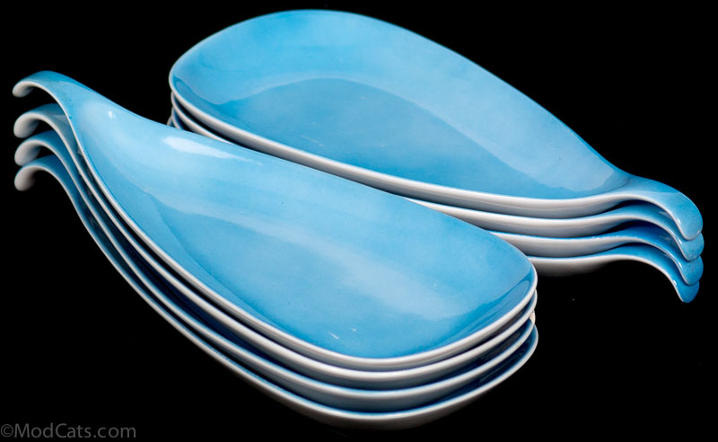 Tackett for Shmid Porcelain Blue Bowls