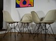Set of four vintage Eames DSR chairs