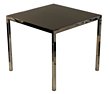 Black and Chrome Side Table