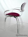 Lucite Norman Cherner Style Pretzel Chair
