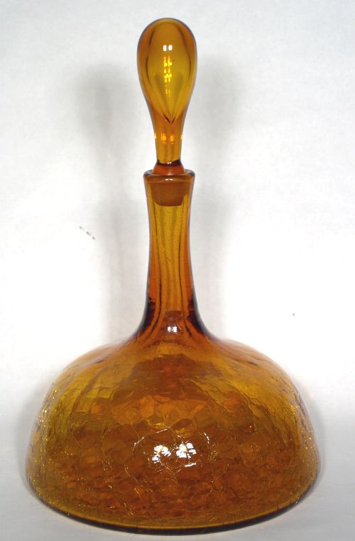 Blenko #6629 - Crackle Ships Decanter