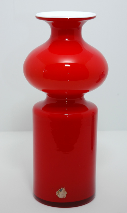 Carnaby Holmegaard Tall Red Vase