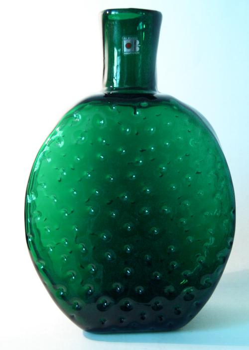 Blenko Emerald Green Bottle/Vase