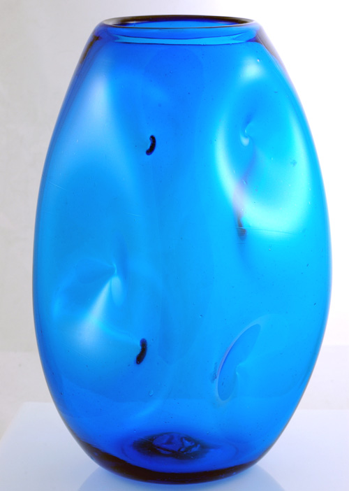 Blenko #921M Indented Vase