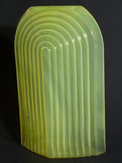 Blenko Opaline Yellow Vase