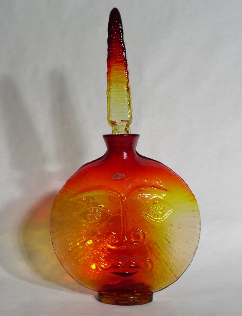 Blenko Sun Face Vase