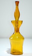 Blenko #5922s etch signed Jonquil Decanter (#2)