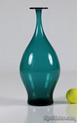 Blenko #6422 Peacock Flat Top Vase