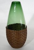 Italian Green Floor Vase