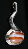 Nill Sterling and Agate Pendant