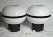 MOD Black and White 70s Lamp Pair