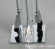 Alessandro Albrizzi chrome and lucite fire set
