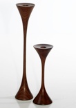 Danish Modern turned Candle Pair