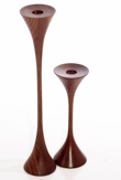 Danish Modern turned Candle Pair