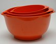 Three Orange Margrethe Mixing Bowls